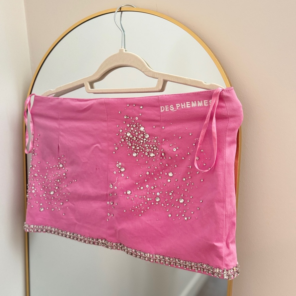 Des Phemmes Pink Embellished Skirt